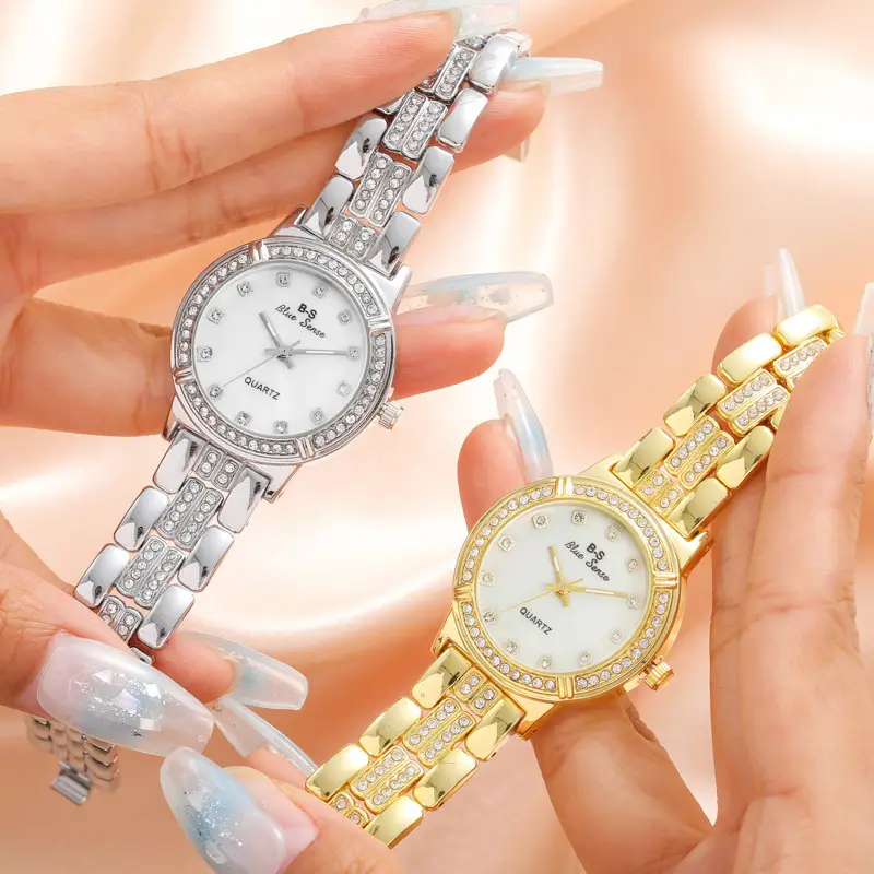 Rose Gold Simple Diamond Watch for Women - Image 6