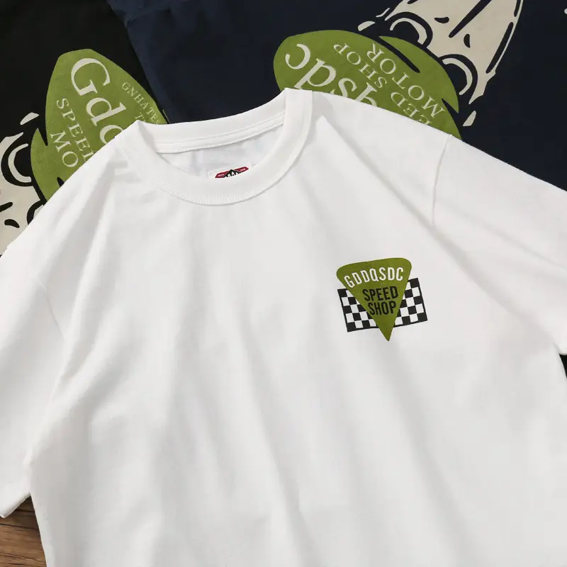 Men White Graphic T-Shirt with Harley Logo - Image 4