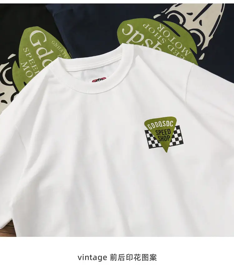 Men White Graphic T-Shirt with Harley Logo — feature 4