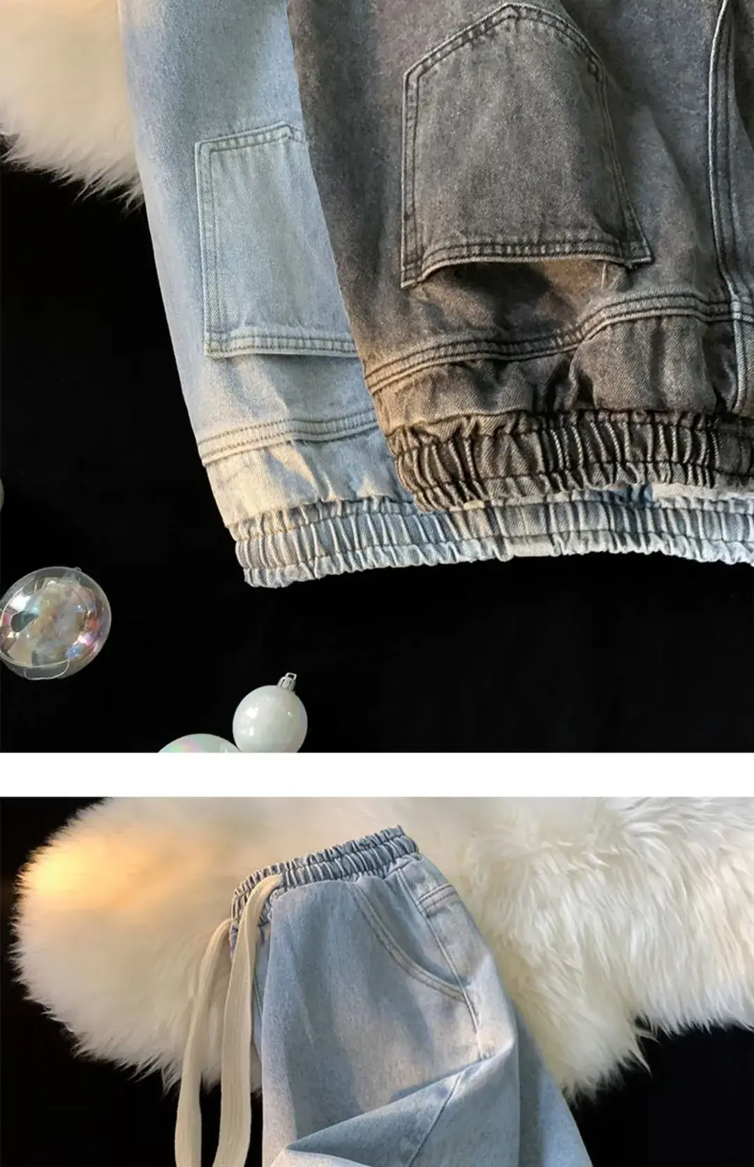 Denim Medium Shorts Men's 2023 Summer Loose Fit — feature 9