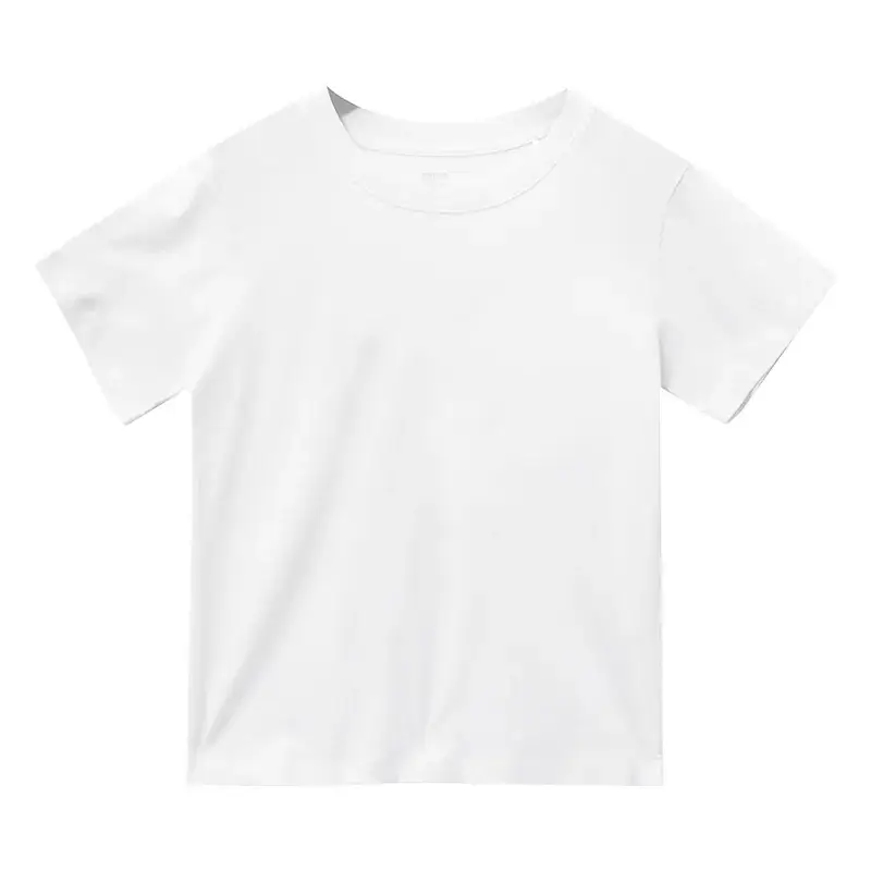 Children's Pure Cotton T-Shirt Round Neck Short Sleeve - Image 6