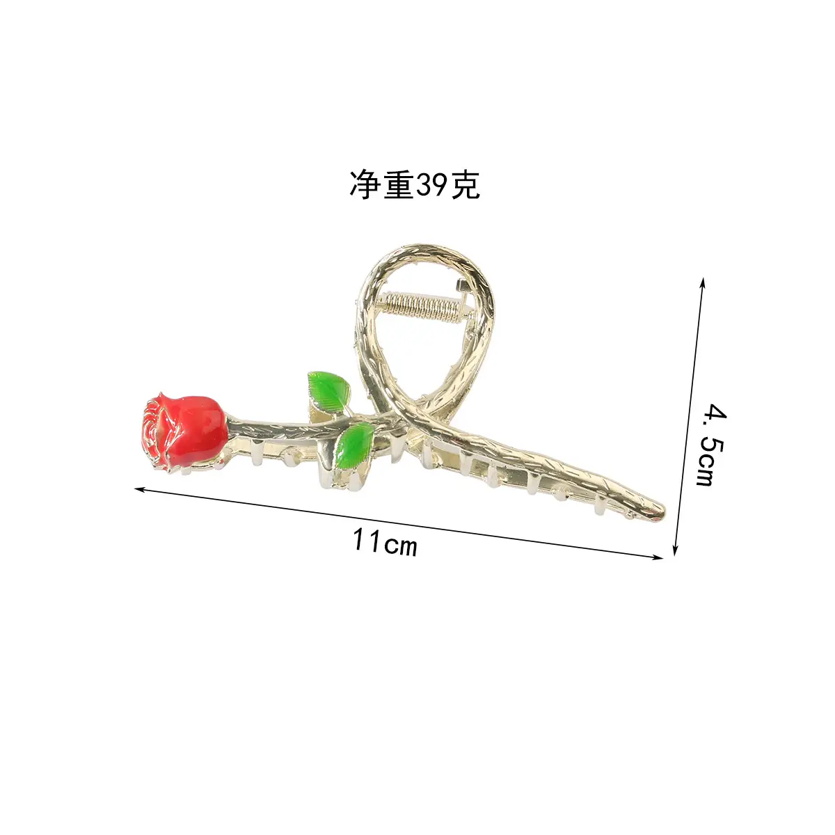 Korean Tulip Hair Clip Set Gold Alloy Women's Hair Accessories — feature 3