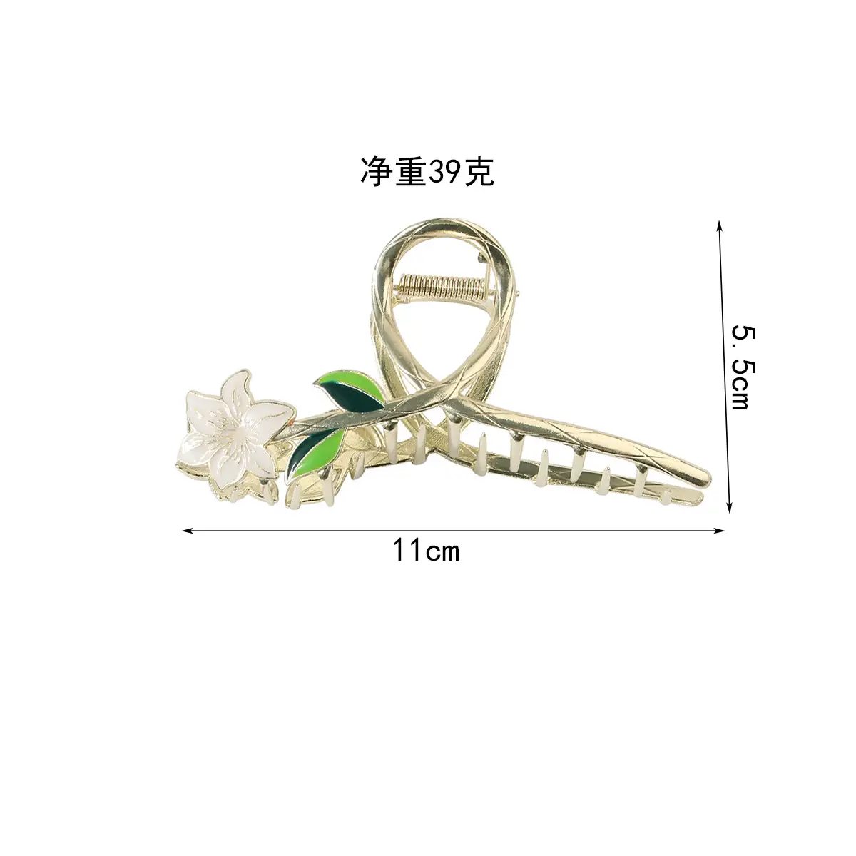Korean Tulip Hair Clip Set Gold Alloy Women's Hair Accessories — feature 6