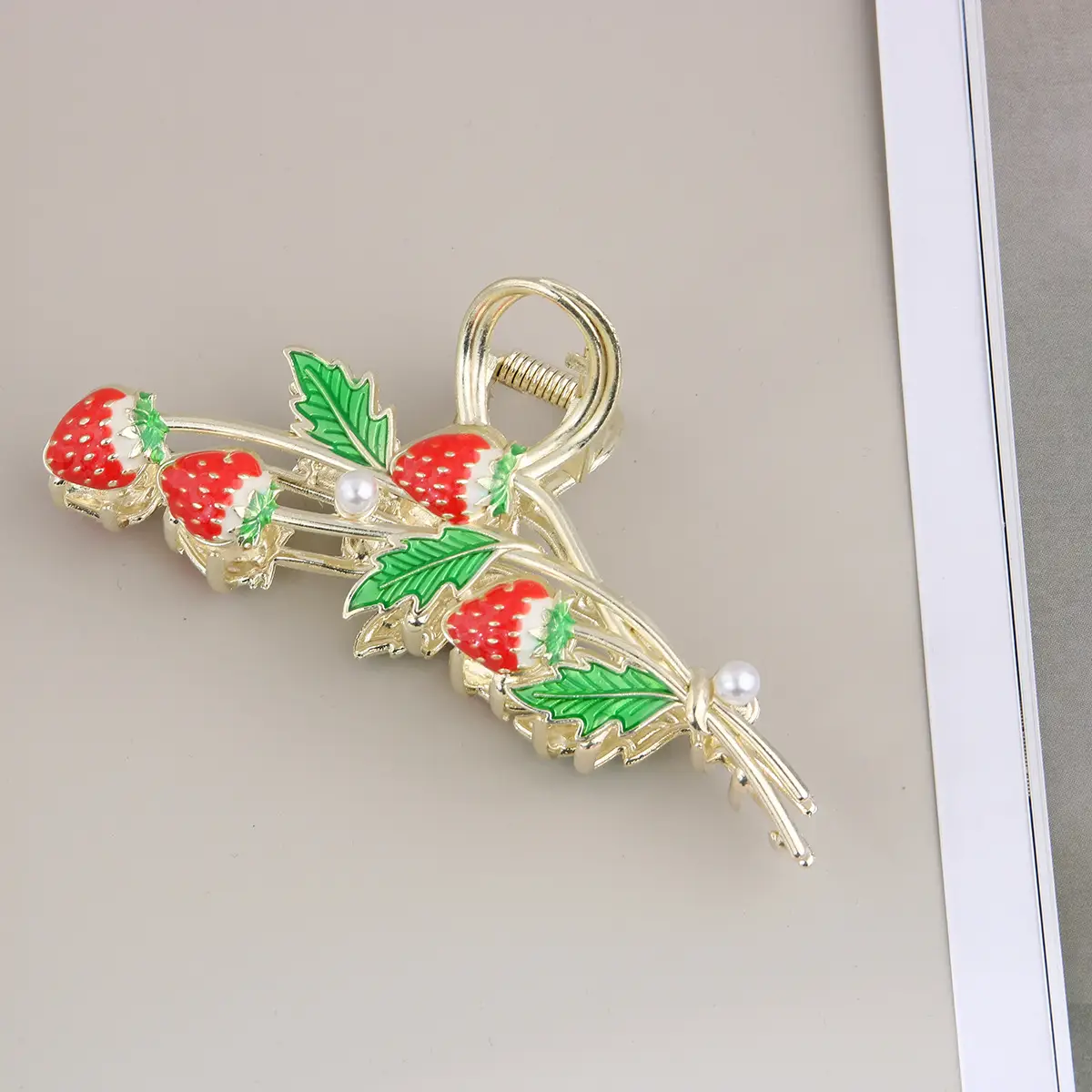 Korean Tulip Hair Clip Set Gold Alloy Women's Hair Accessories - Image 10