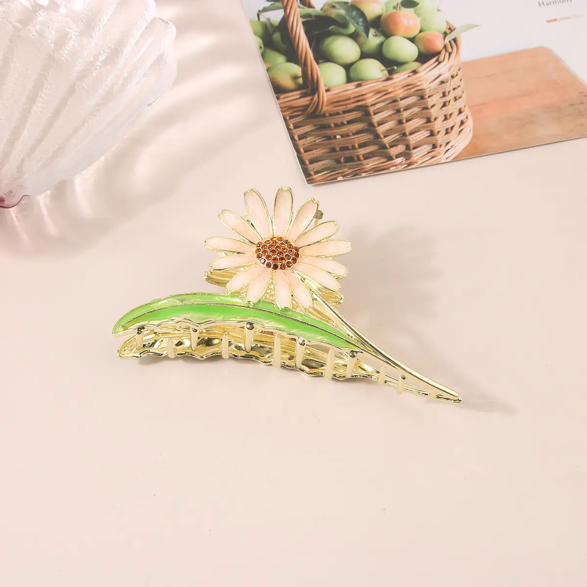 Korean Tulip Hair Clip Set Gold Alloy Women's Hair Accessories - Image 15