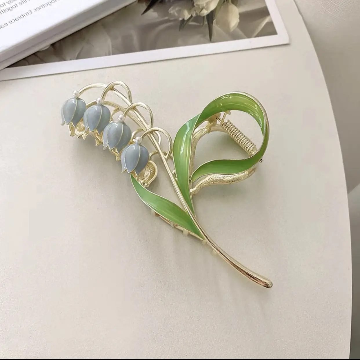 Korean Tulip Hair Clip Set Gold Alloy Women's Hair Accessories - Image 25