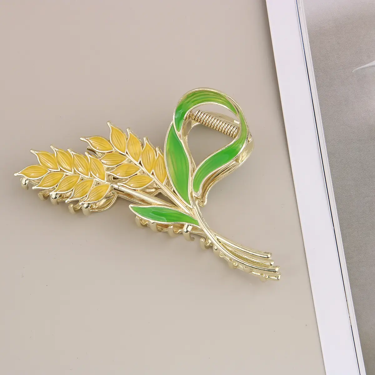 Korean Tulip Hair Clip Set Gold Alloy Women's Hair Accessories - Image 5
