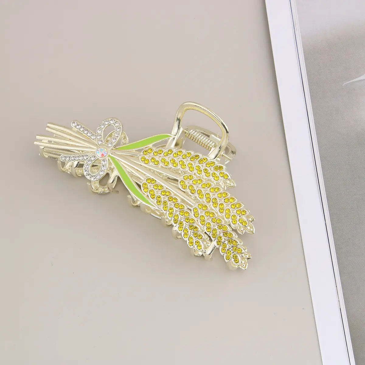 Korean Tulip Hair Clip Set Gold Alloy Women's Hair Accessories - Image 7