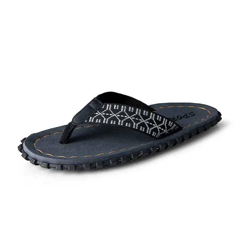Men's Red Printed Flip Flops 2023 Summer - Image 2