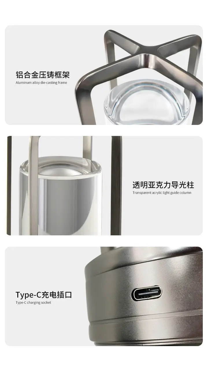 Touch Control Stainless Steel Table Lamp 1000 Lumens — feature 3