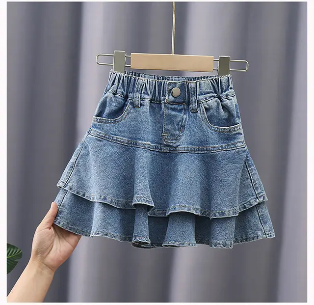 Girls Denim Shorts Medium Large Korean Style 2024 — feature 5