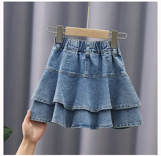 Girls Denim Shorts Medium Large Korean Style 2024 — feature 6