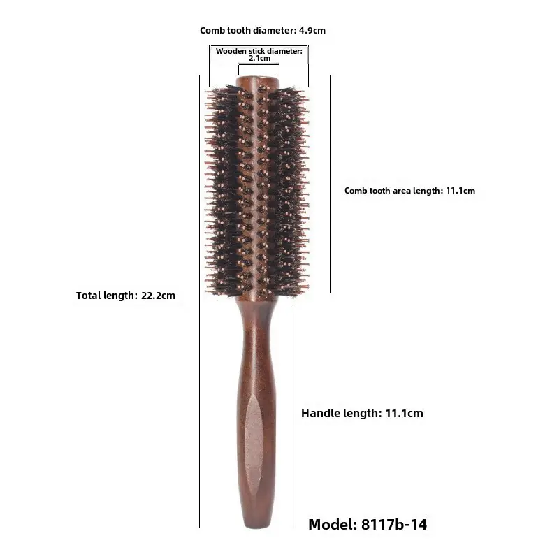 Purple Hair Comb for Curly Hair 22cm Length - Image 2
