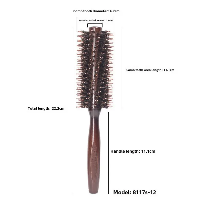 Purple Hair Comb for Curly Hair 22cm Length - Image 4