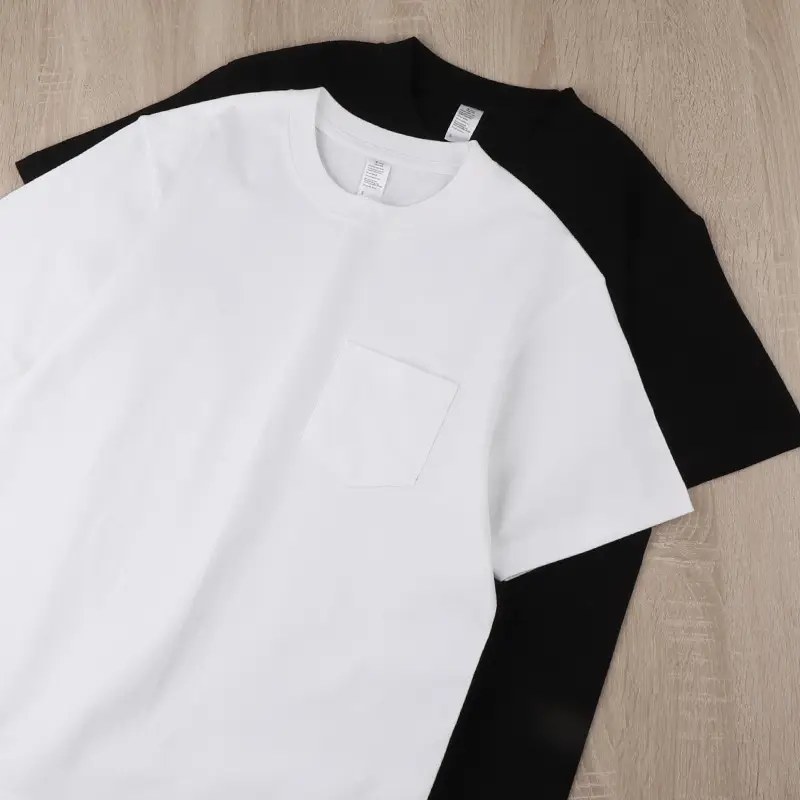 Men Women White Cotton T-Shirt 270g Xinjiang Crewneck