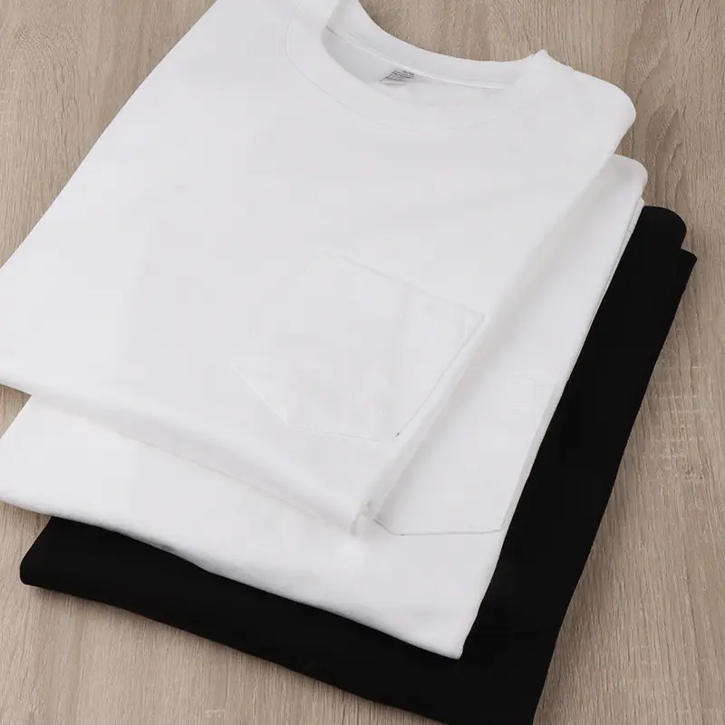 Men Women White Cotton T-Shirt 270g Xinjiang Crewneck