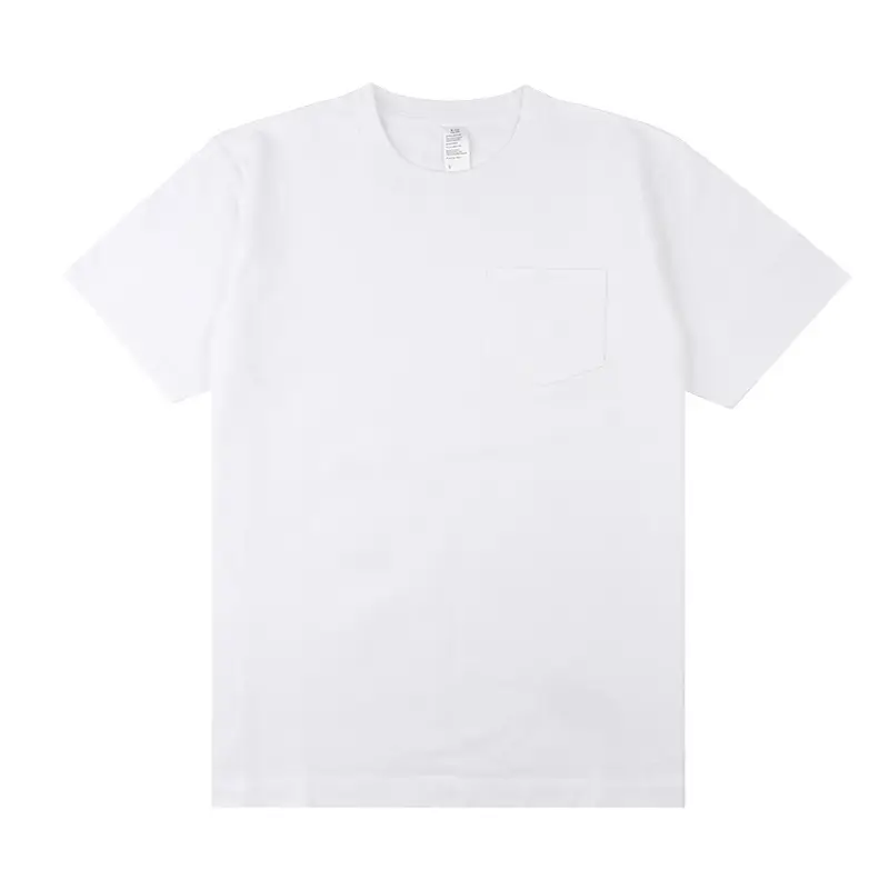 Men Women White Cotton T-Shirt 270g Xinjiang Crewneck