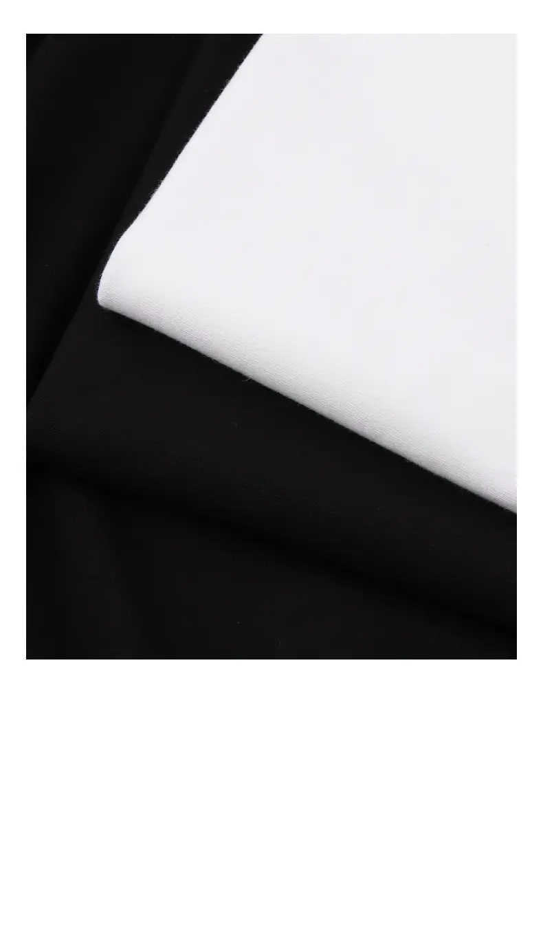 Men Women White Cotton T-Shirt 270g Xinjiang Crewneck — feature 18