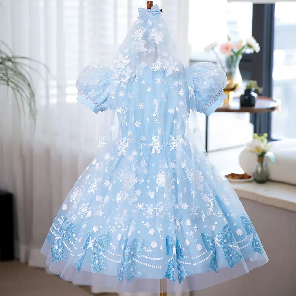 Pink Glitter Elsa Princess Dress for Girls — feature 5