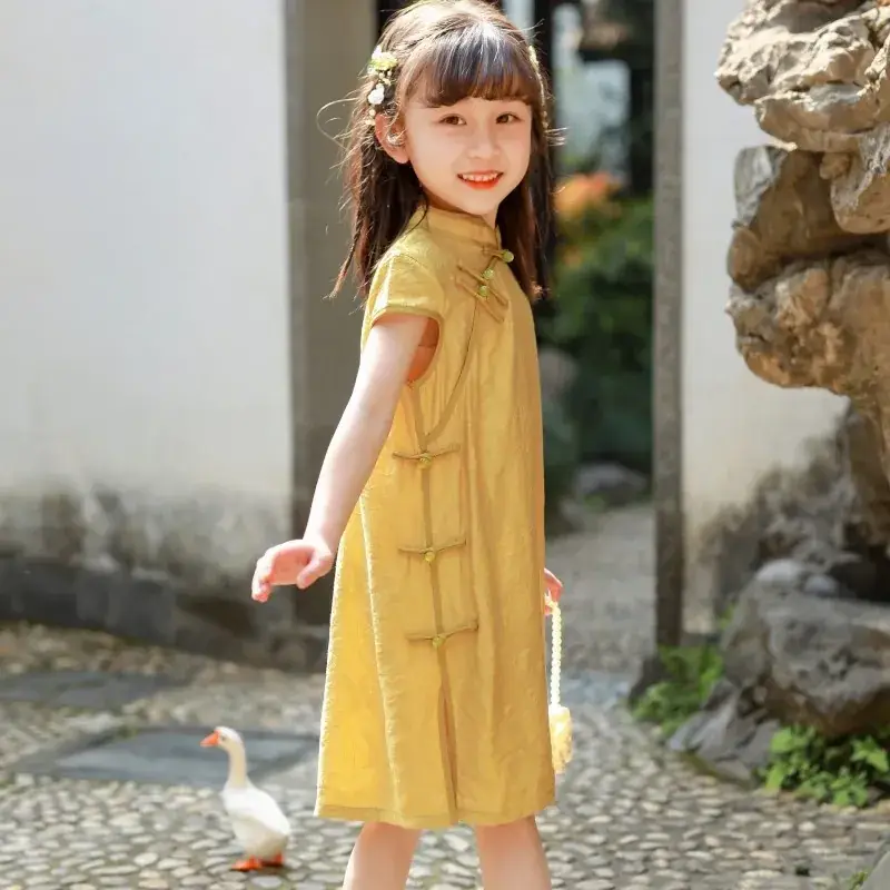 Girls Cheongsam Tang Suit Spring Summer 2025 - Image 6