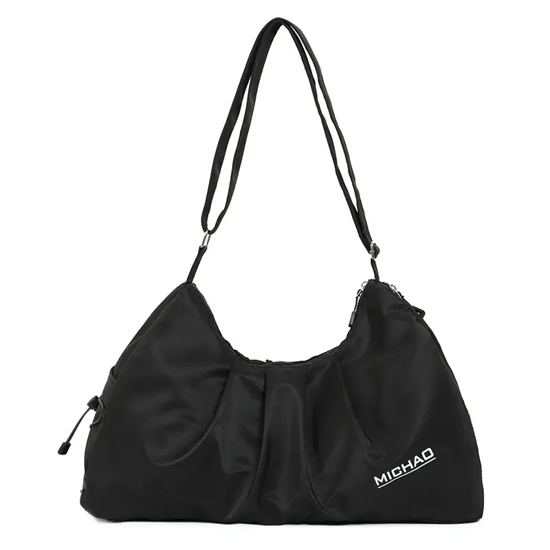 Pink Waterproof Shoulder Bag for Men Women Large Capacity - Image 2