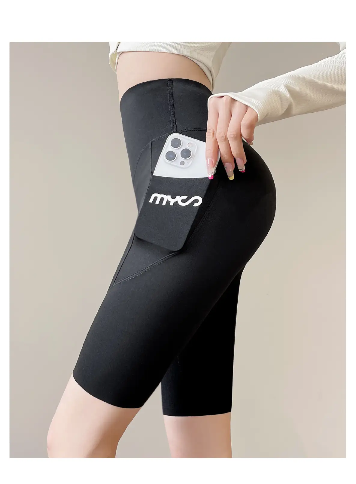 Women's 5-Pc Slim Fit Tights with Pocket & Leggings — feature 21