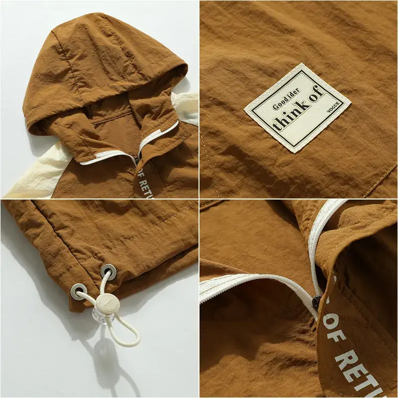 Men's Fertilizer Plus Size Hooded T-Shirt Cream Olive