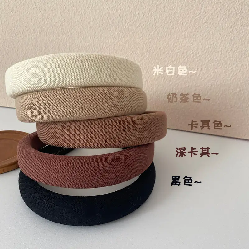 Winter High Cranial Top Sponge Hair Hoop Brown - Image 8