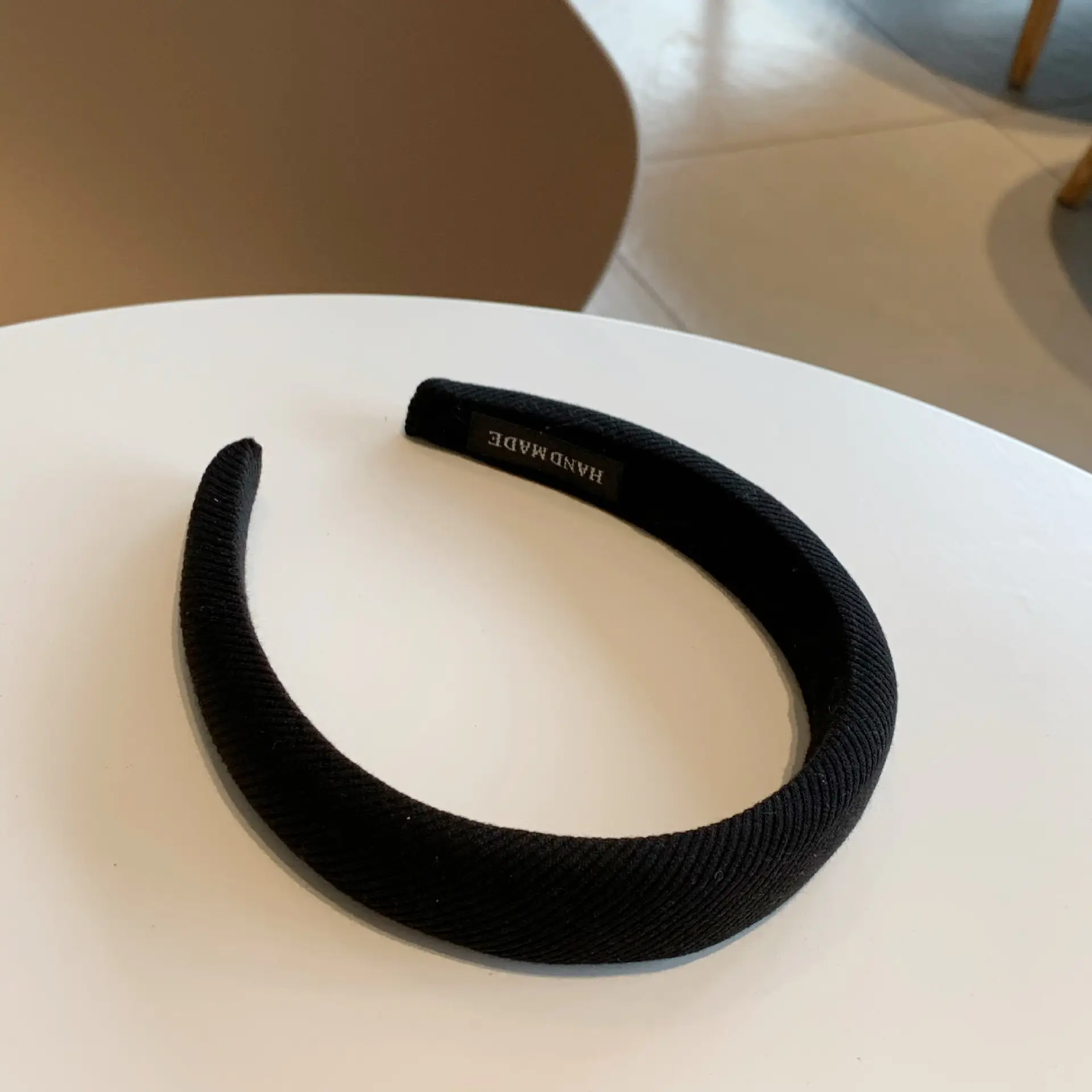 Winter High Cranial Top Sponge Hair Hoop Brown - Image 5