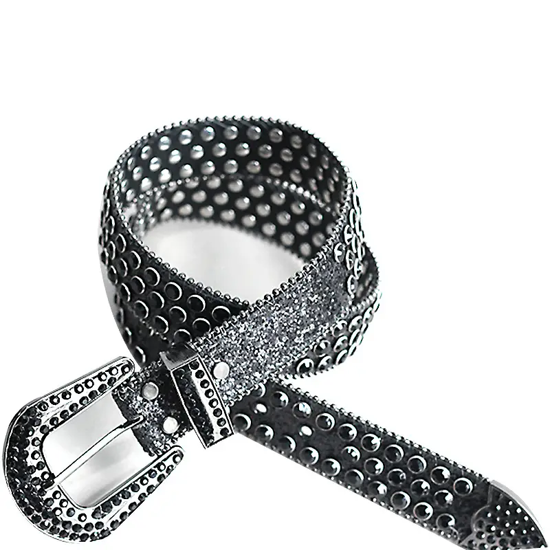 Cross-Border Unisex Crystal Belt with Hip-Hop Decor - Image 4