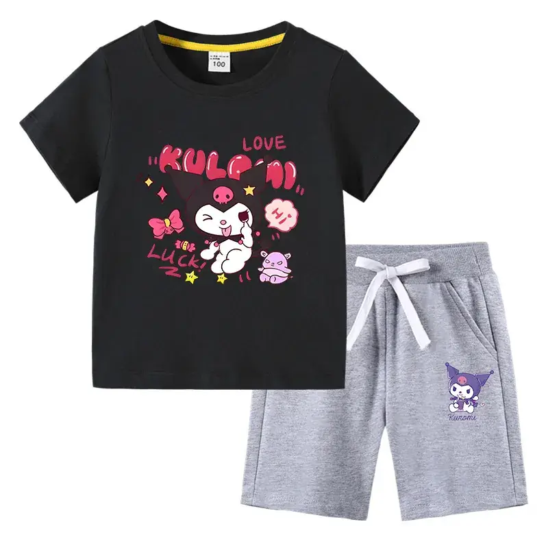 2023 Kids Blue Kurta & Black Shorts Set - Image 10