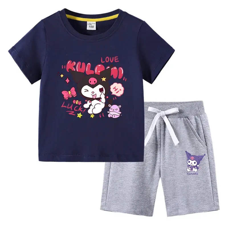 2023 Kids Blue Kurta & Black Shorts Set - Image 19