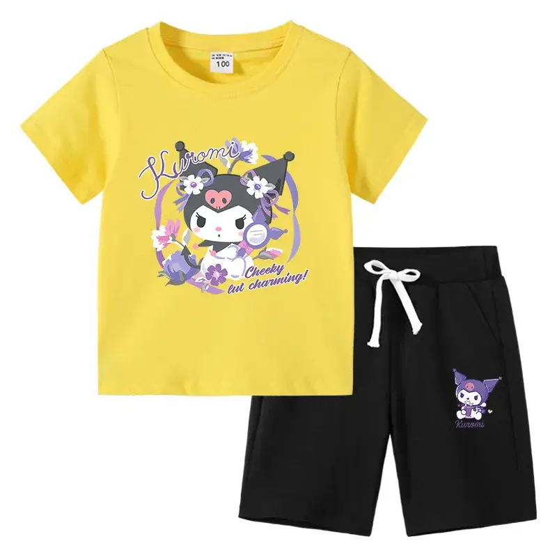 2023 Kids Orange Kurta & Navy Shorts Set - Image 12