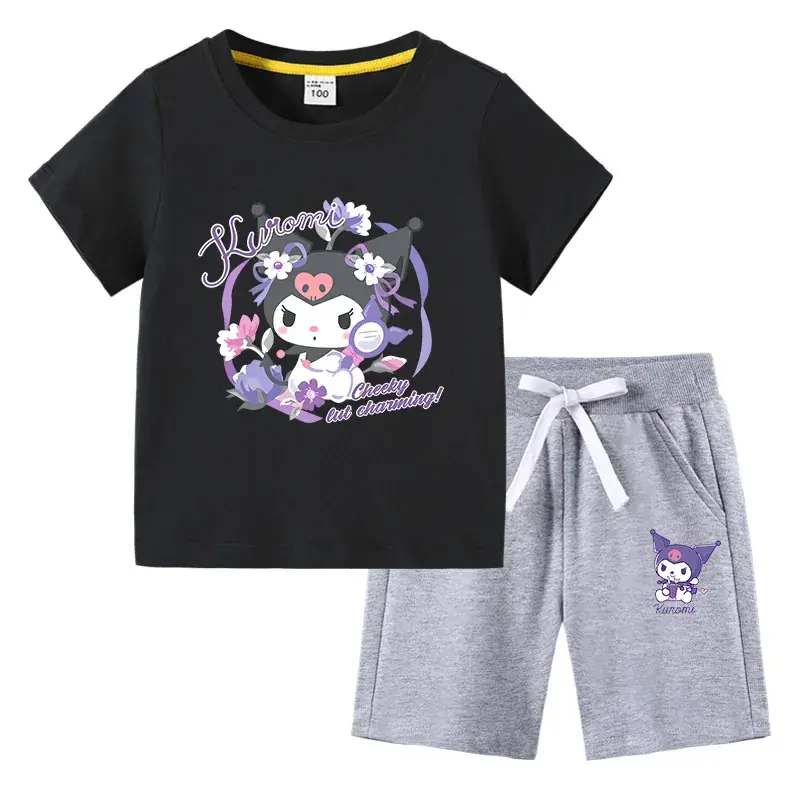 2023 Kids Orange Kurta & Navy Shorts Set - Image 10