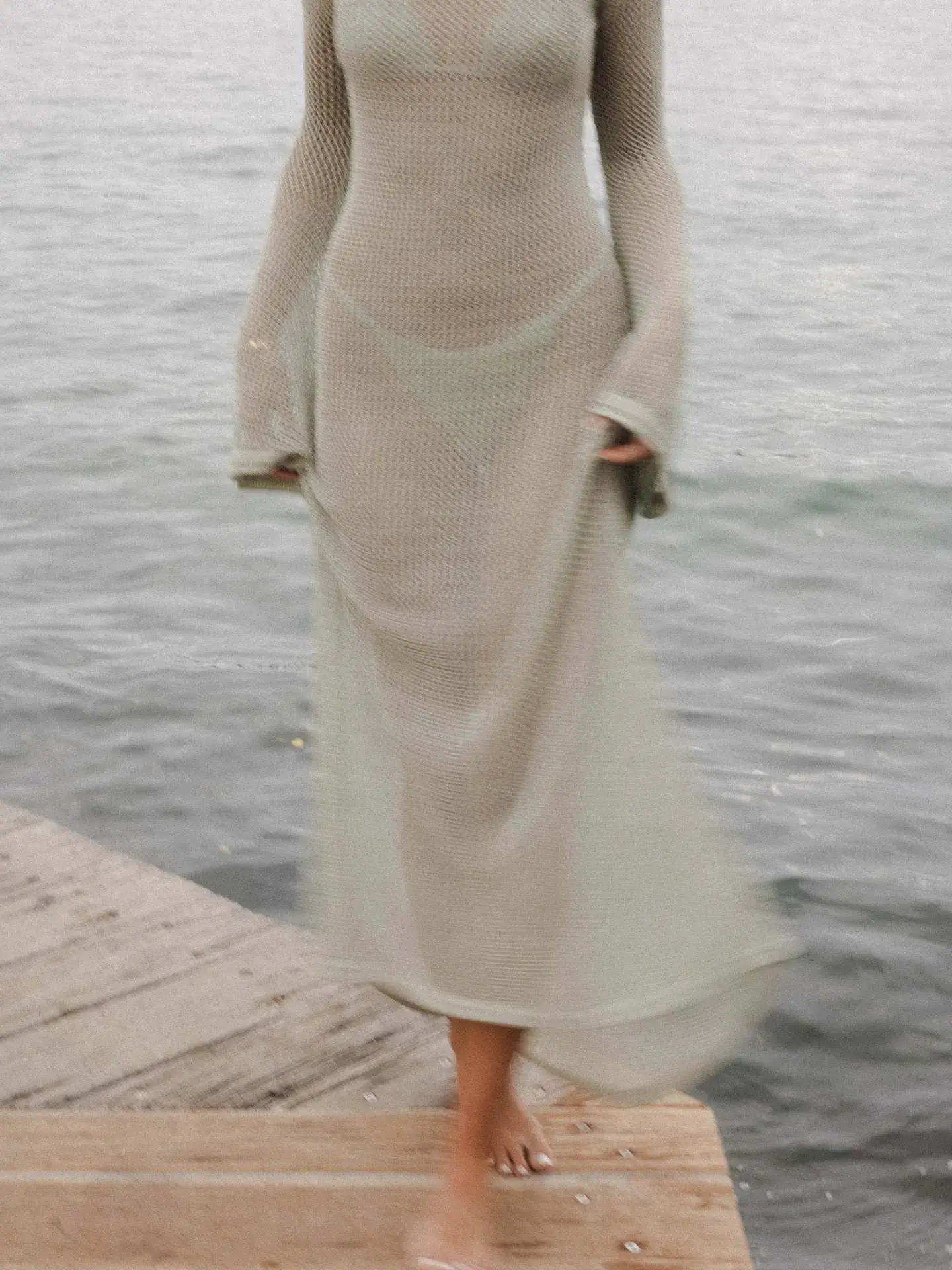 New Knitted Long-sleeve Backless Dress for Women — feature 24