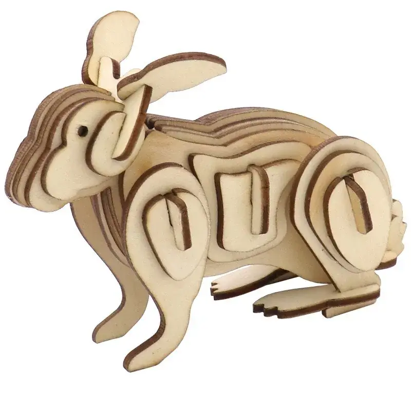 3D Wooden Rooster Puzzle for Kids - Image 41