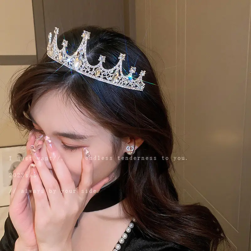 Princess Diamond Crown Headband for Women Party Wear - Image 2