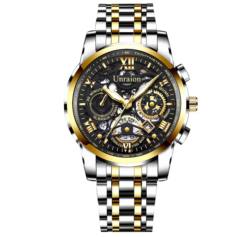 Men's Luxury Quartz Watch with 6-Hand Display & Stainless Steel Band - Image 7