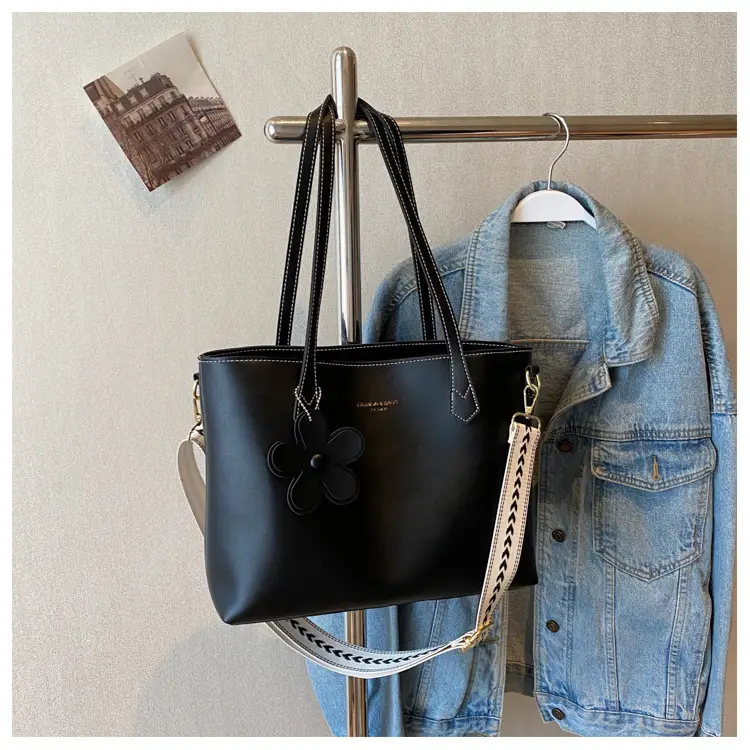 Women's Textured Crossbody Bag with Floral Design — feature 40