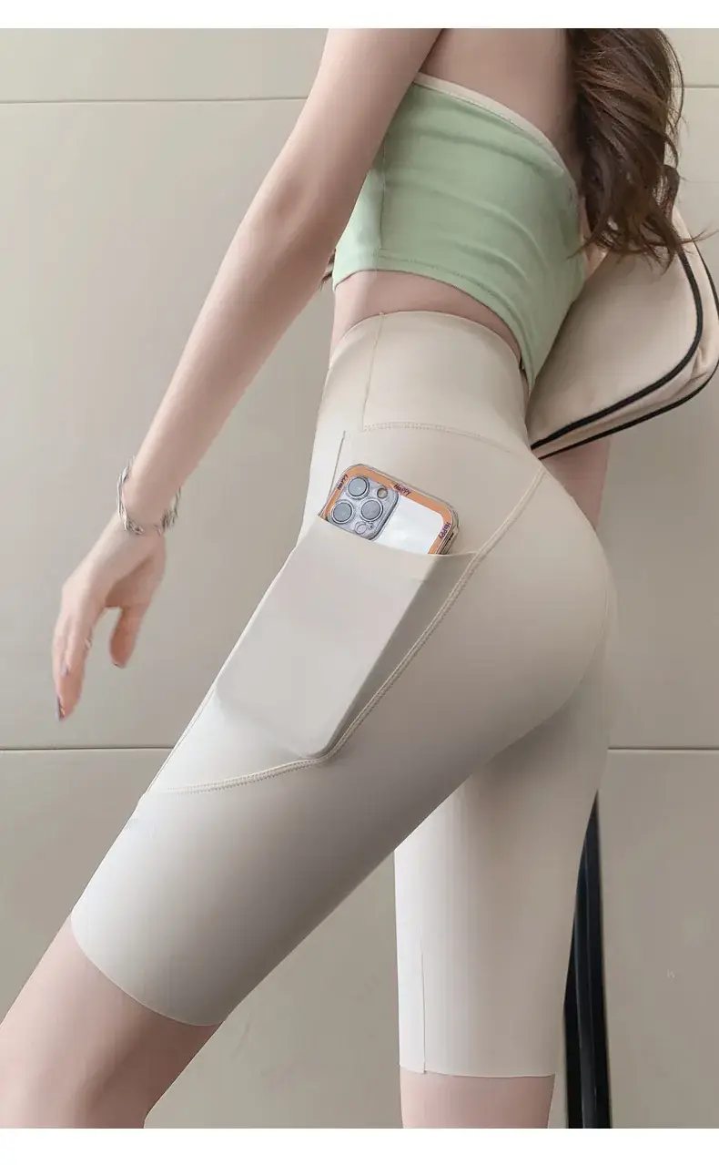 High Waist Slimming Shorts for Women, Tummy Control Yoga Pants — feature 15