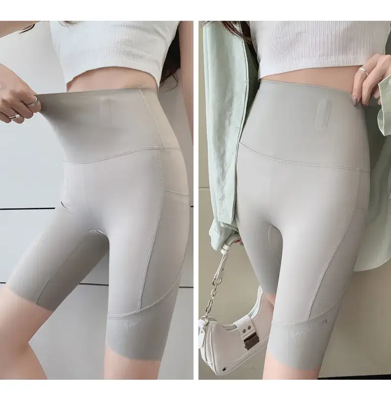 High Waist Slimming Shorts for Women, Tummy Control Yoga Pants — feature 17