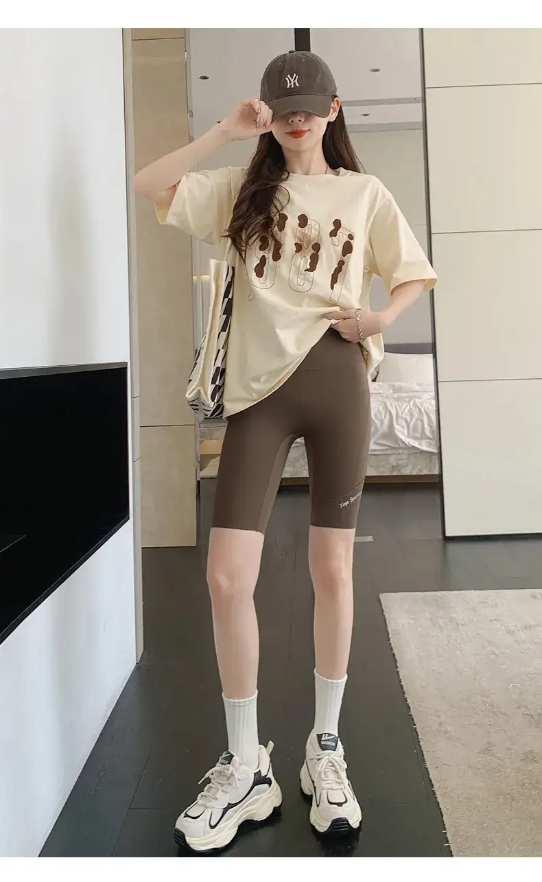 High Waist Slimming Shorts for Women, Tummy Control Yoga Pants — feature 21