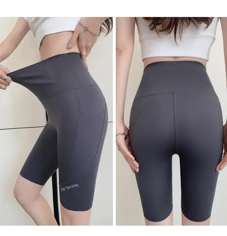 High Waist Slimming Shorts for Women, Tummy Control Yoga Pants — feature 26
