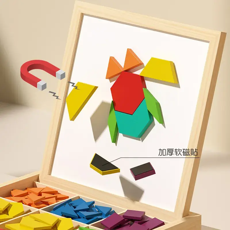 Magnetic Tangram Puzzle for Kids 3-6 Years - Image 10