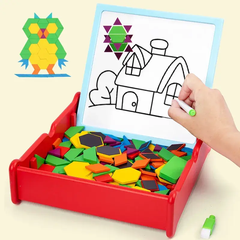 Magnetic Tangram Puzzle for Kids 3-6 Years - Image 2