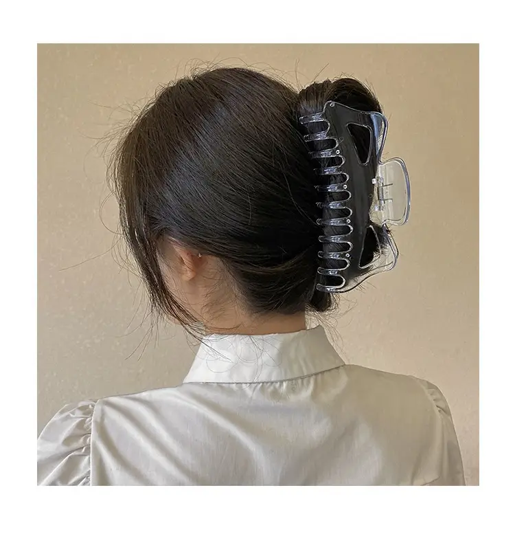 Oversized Shark Clip for Thick Hair Back Head Hairpin Grab — feature 11