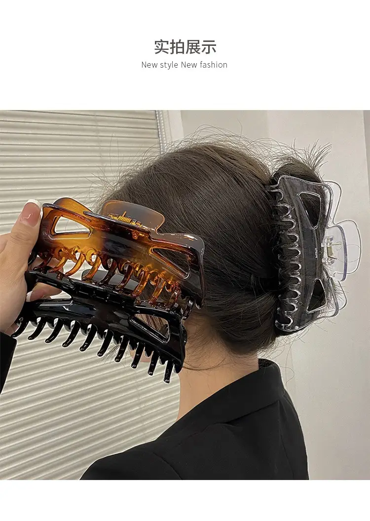 Oversized Shark Clip for Thick Hair Back Head Hairpin Grab — feature 5