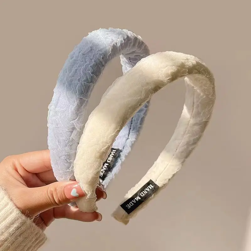 Green Bubble Velvet Hair Band for Women — feature 4
