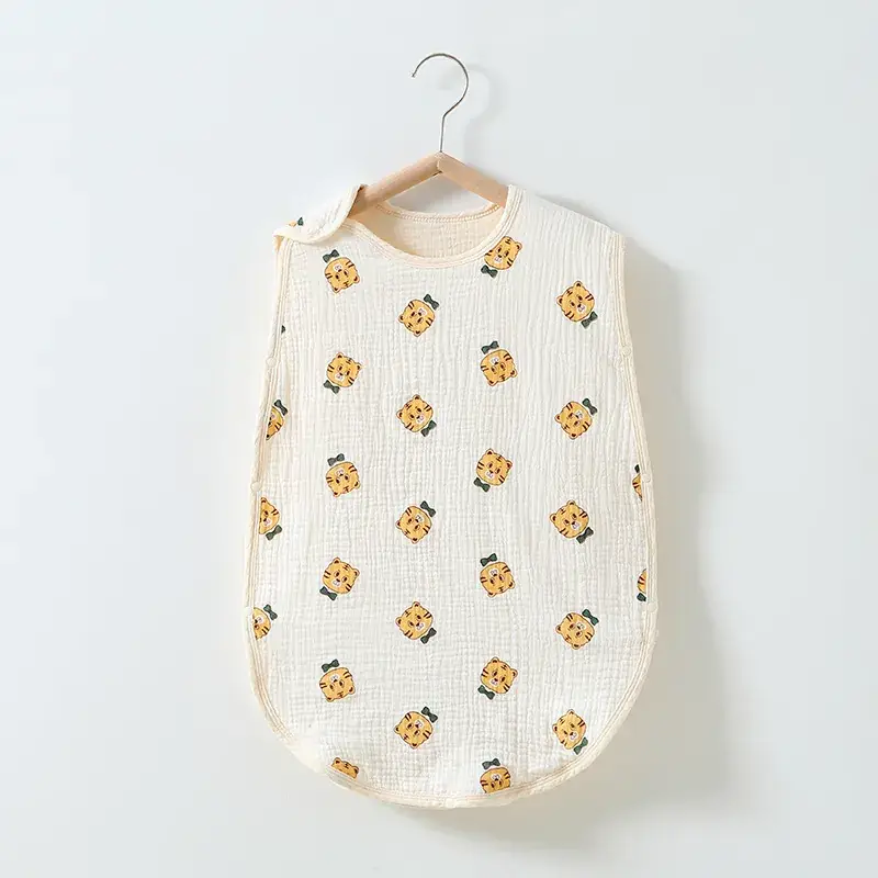 Baby Sleeping Bag Cotton 6-Layer Sleeveless Vest Newborn 0-4