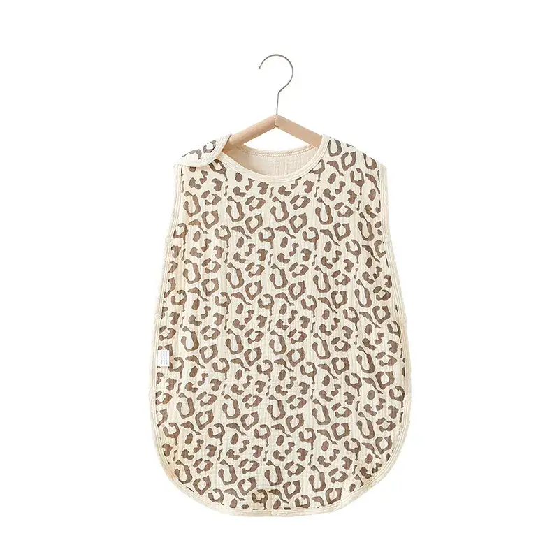 Baby Sleeping Bag Cotton 6-Layer Sleeveless Vest Newborn 0-4